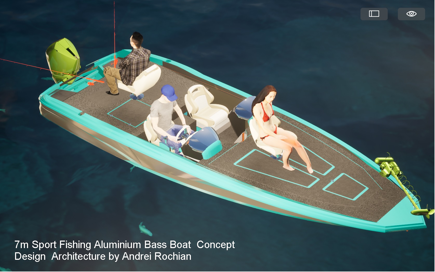 7 米运动钓鱼船概念设计架构