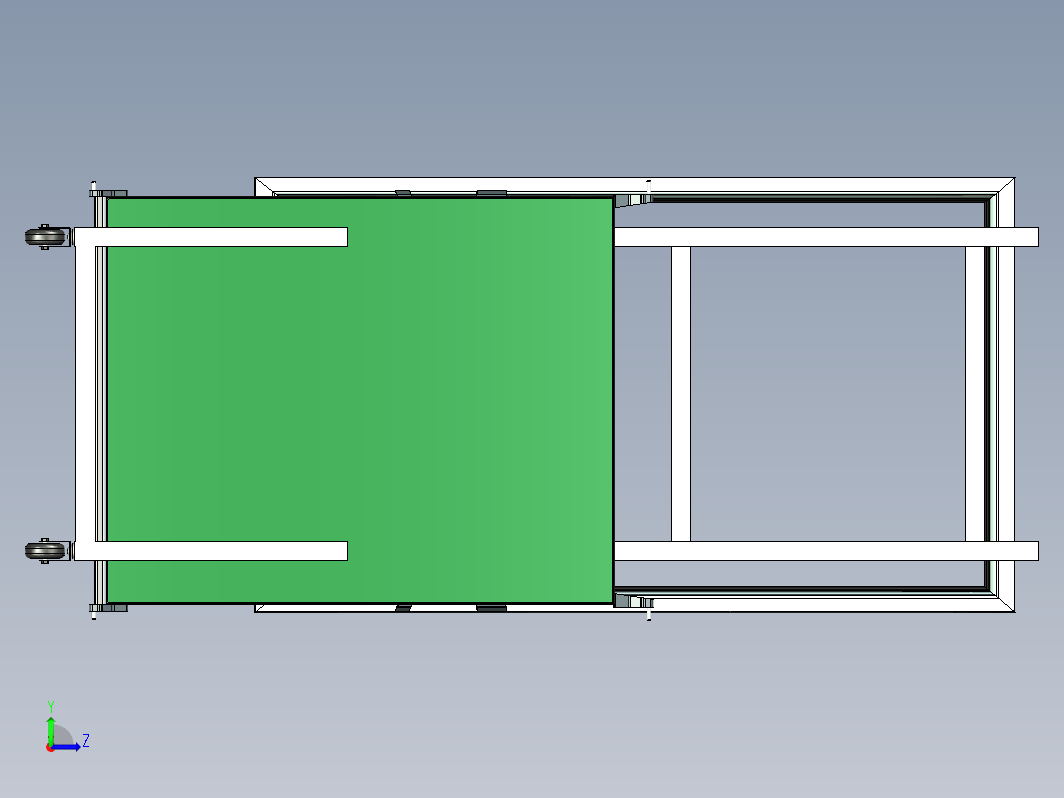 680x1200x2050挡风玻璃支架拖车