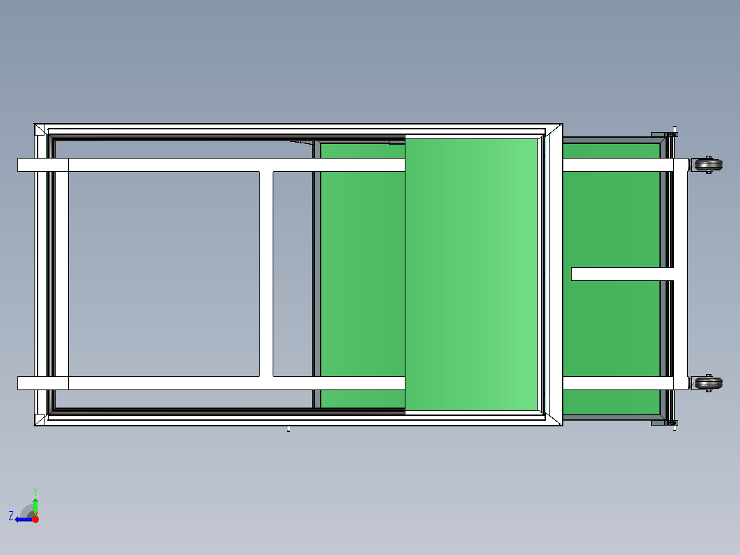 680x1200x2050挡风玻璃支架拖车