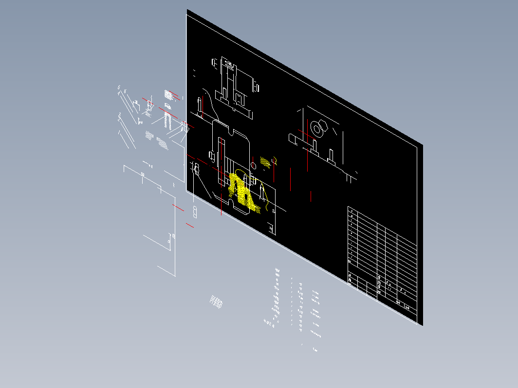 铣顶面夹具装配图