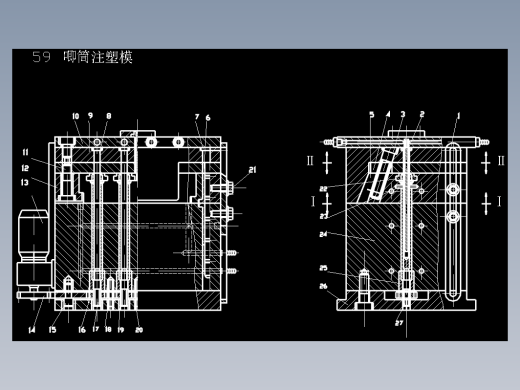 唧筒注塑模