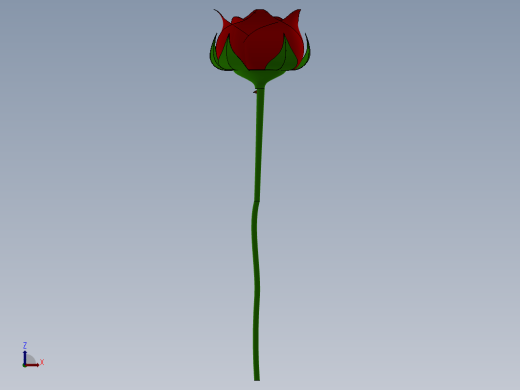 一只Rose玫瑰花3D缩略图