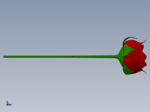 一只Rose玫瑰花3D缩略图