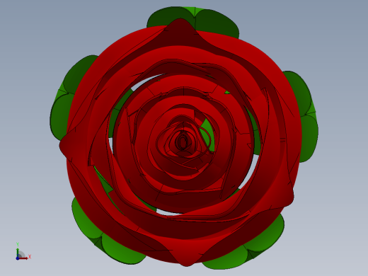 一只Rose玫瑰花3D缩略图