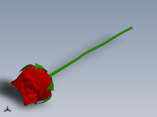 一只Rose玫瑰花3D缩略图