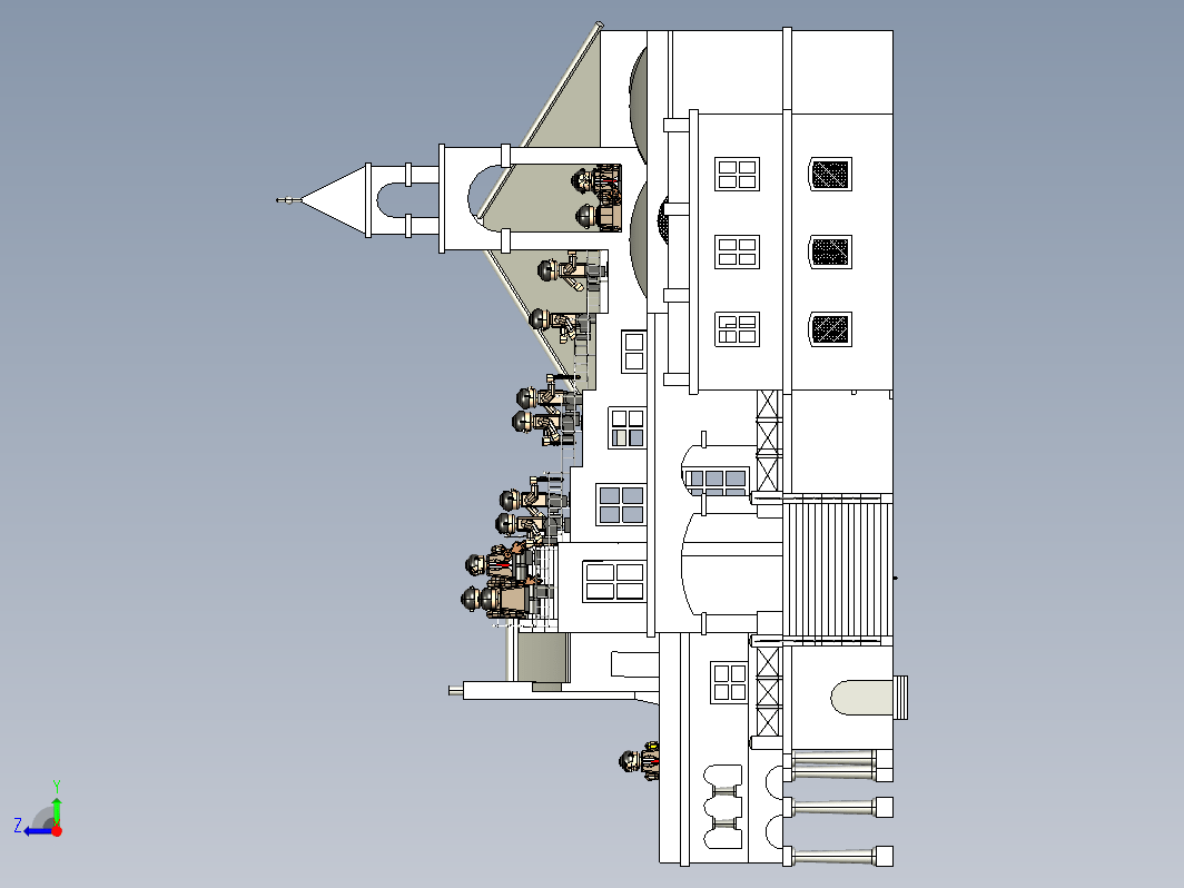 M.C.埃舍尔Climb or descend视觉错接楼梯城堡