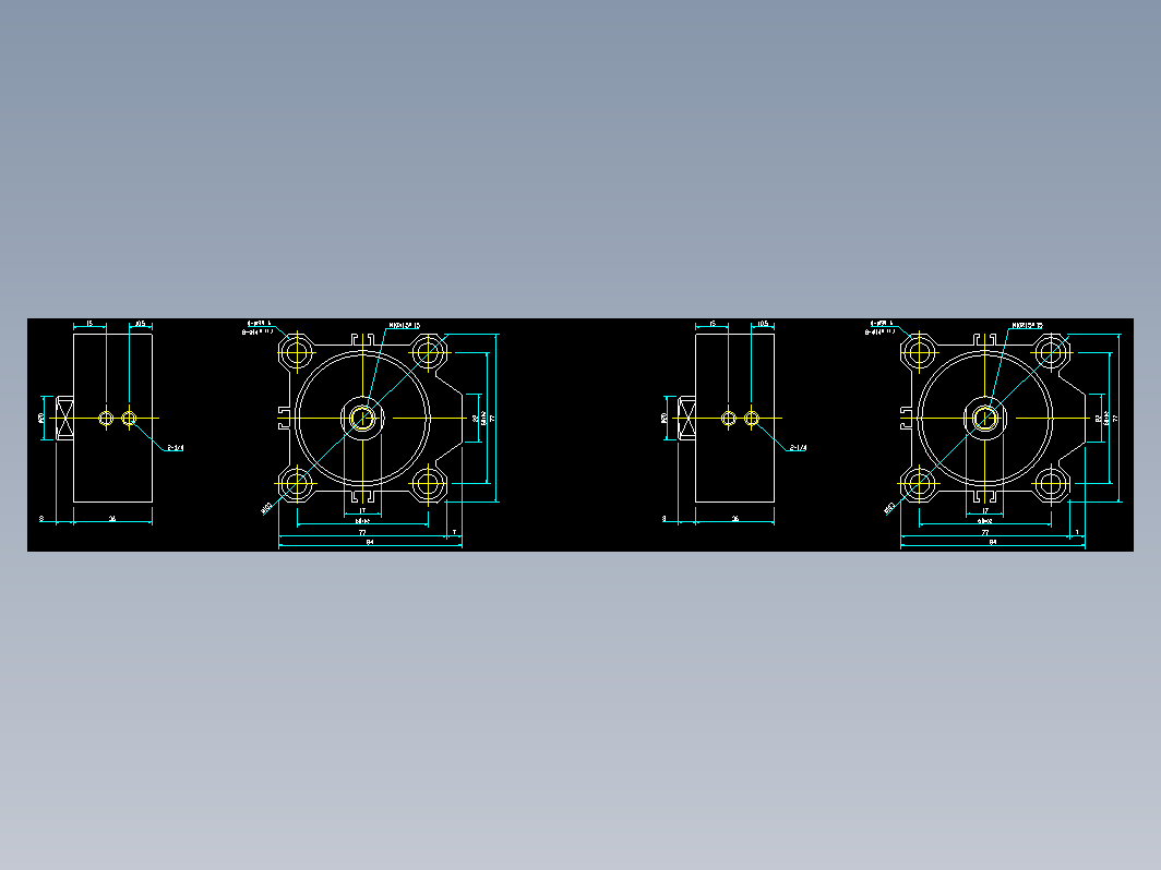 气缸 CQ2B63-D