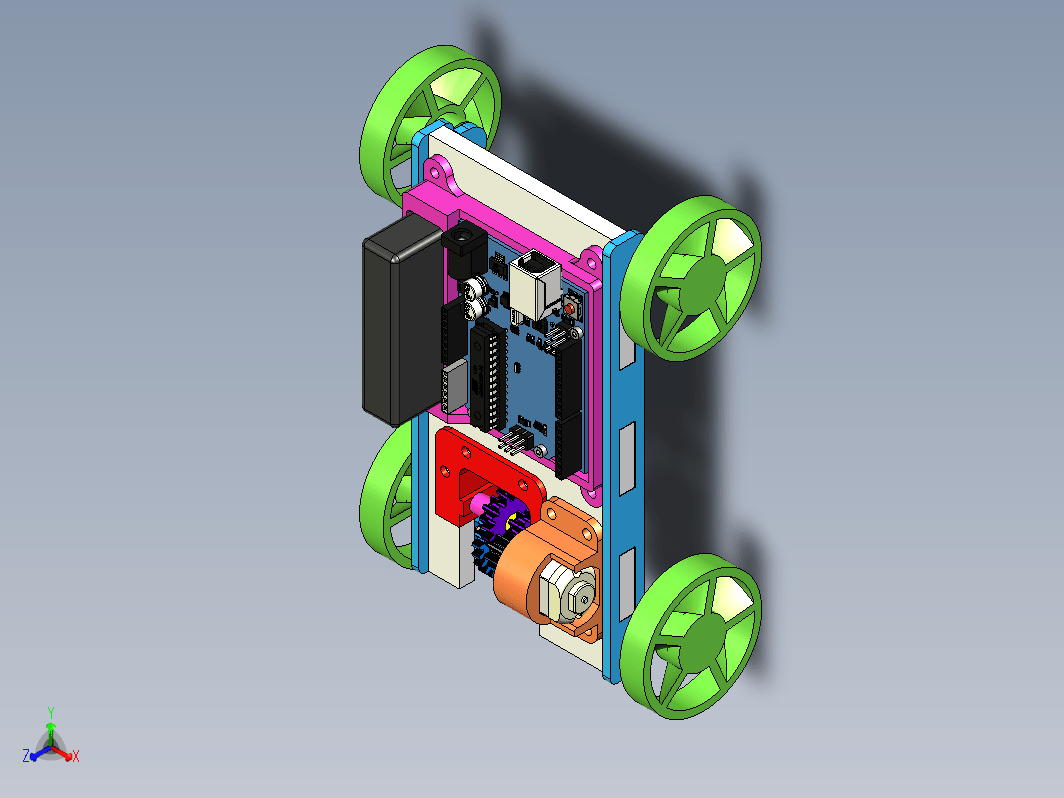 四轮玩具车设计