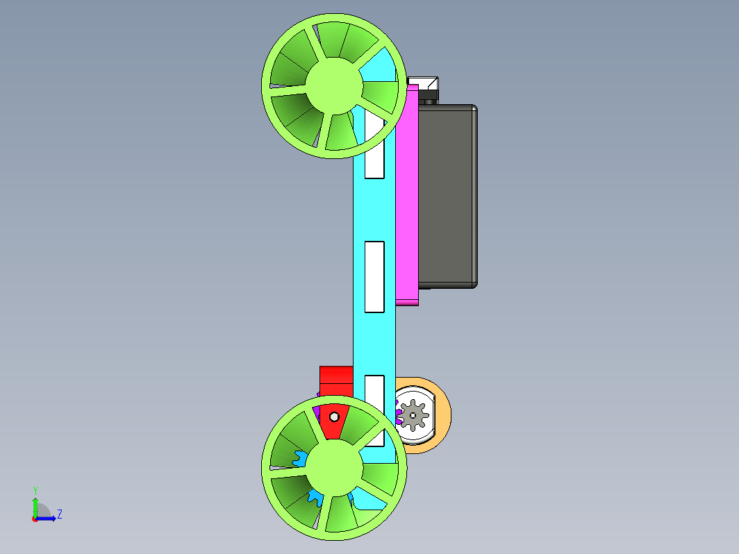 四轮玩具车设计