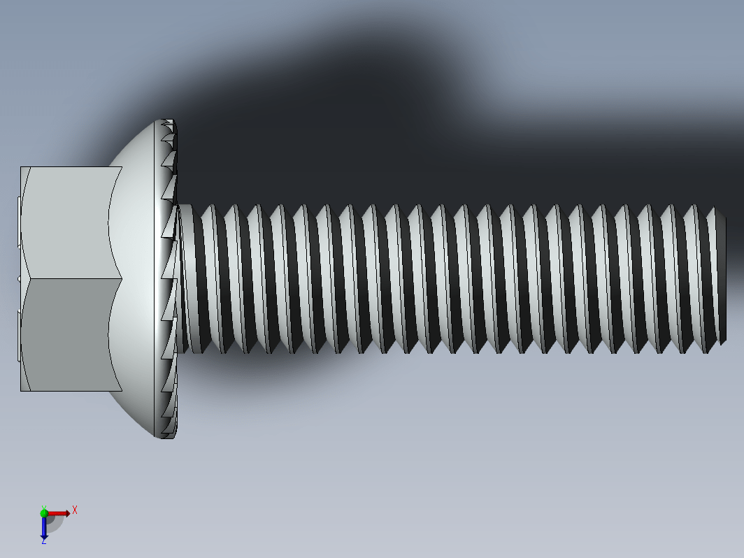 锯齿状六角法兰头螺栓_bolt