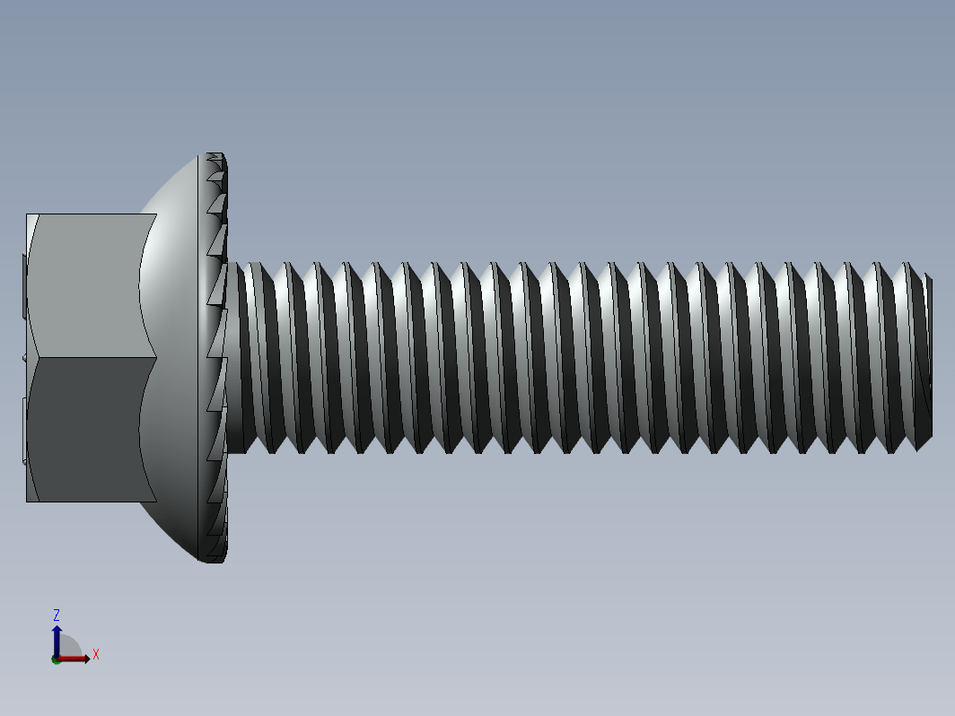 锯齿状六角法兰头螺栓_bolt