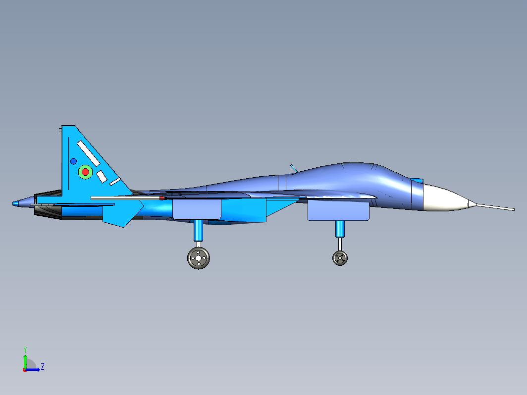 三维玩具飞机模型