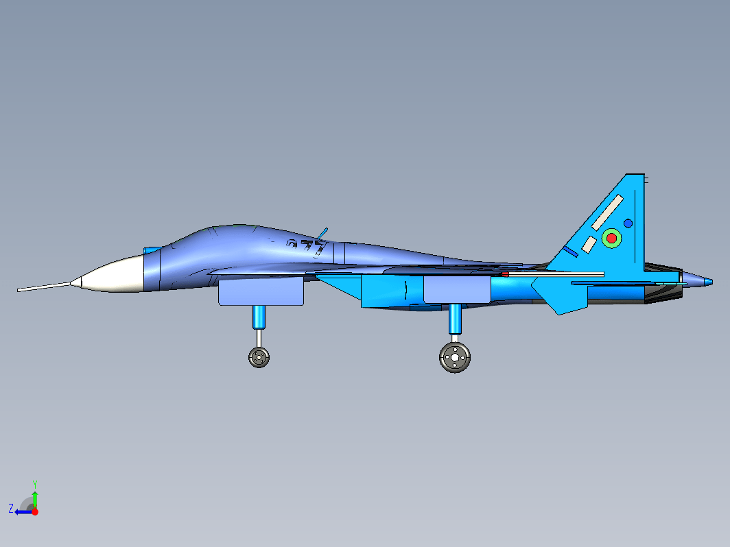 三维玩具飞机模型