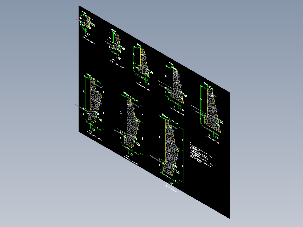 重力式挡墙设计图集