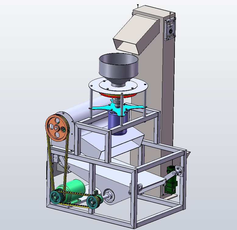 磨盘式花生破壳机三维SW2015带参+CAD+说明