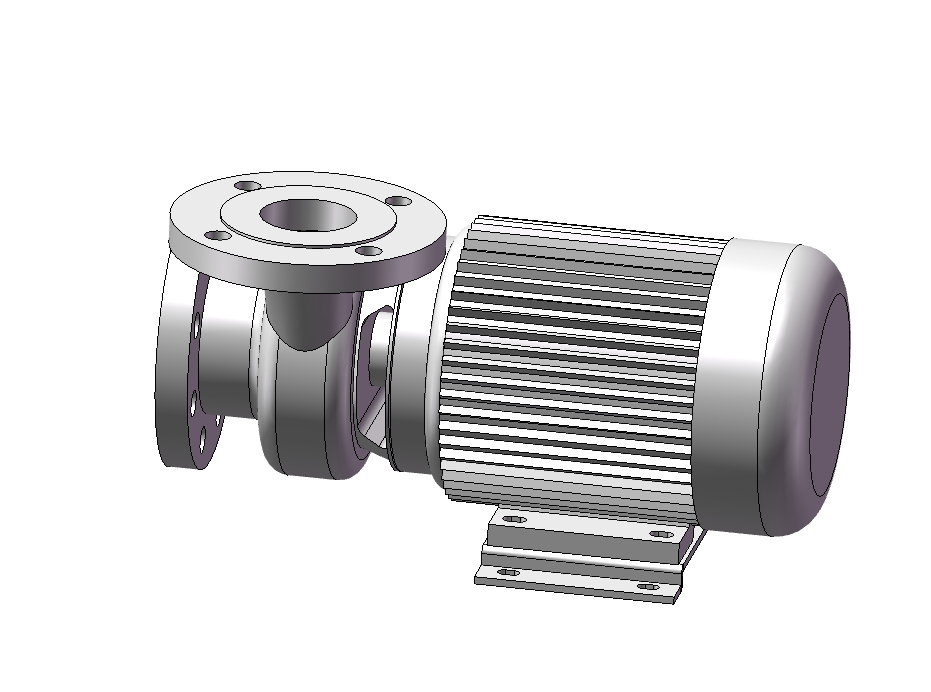 南方泵冷却塔专用泵WLT65-5-1.1三维SW2019带参