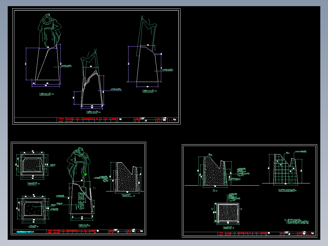 大型雕塑施工图