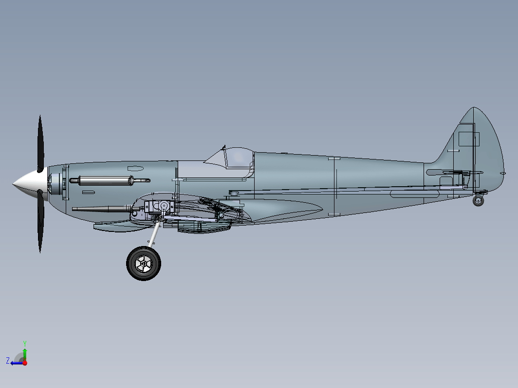 Spitfire Mk XVI 喷火式战斗机RC