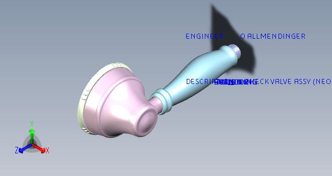 PROE花洒结构图