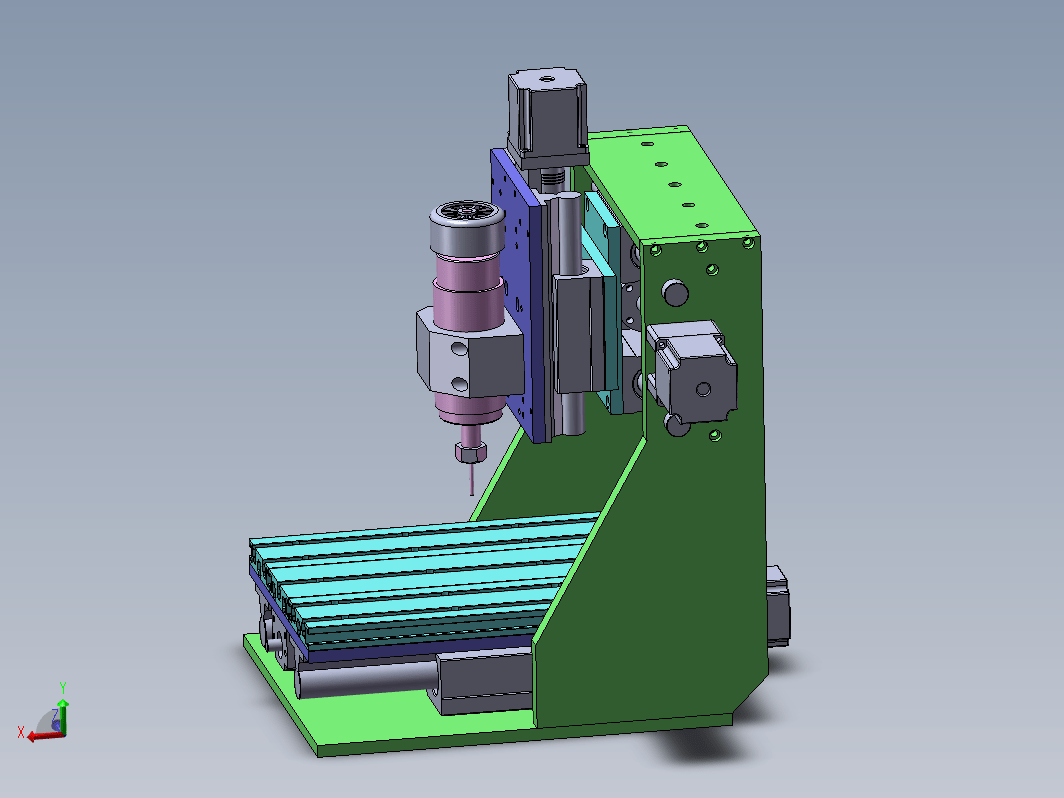 激光切割机结构设计三维SW2020带参+CAD+说明书