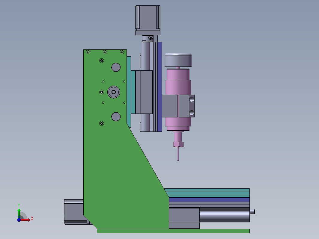 激光切割机结构设计三维SW2020带参+CAD+说明书