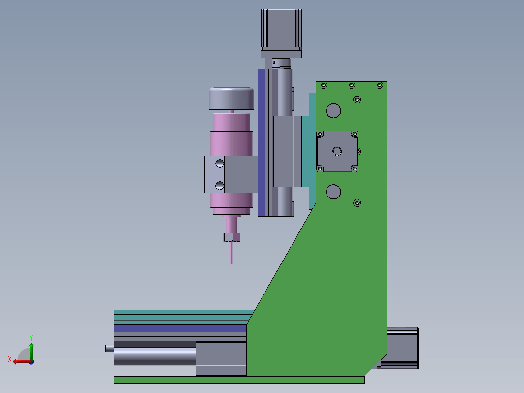 激光切割机结构设计三维SW2020带参+CAD+说明书