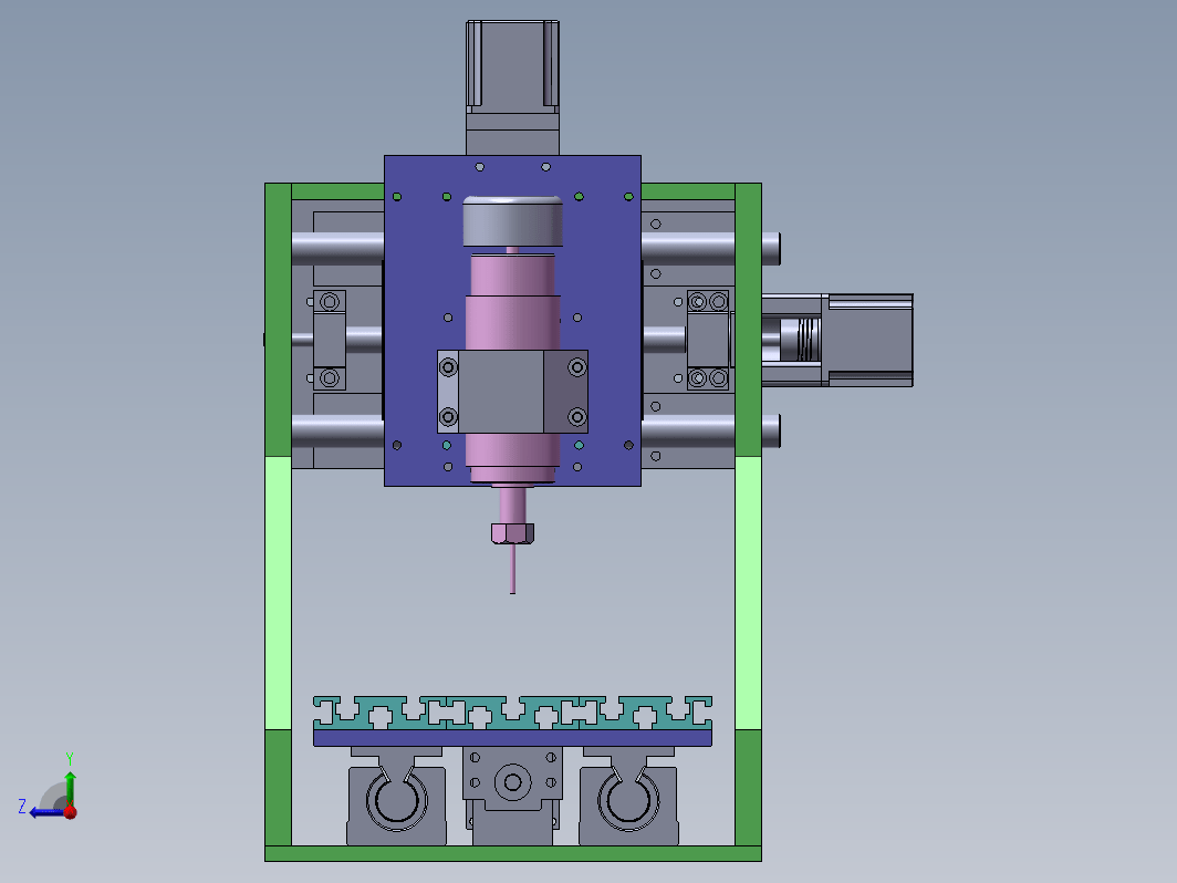 激光切割机结构设计三维SW2020带参+CAD+说明书