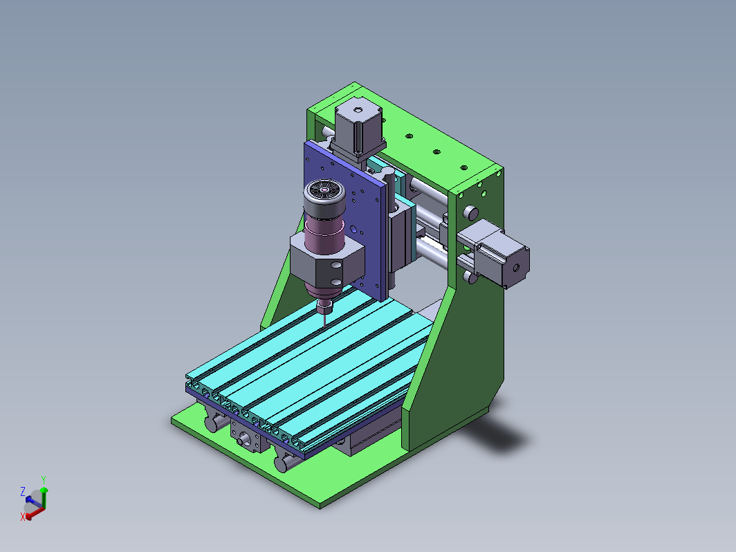 激光切割机结构设计三维SW2020带参+CAD+说明书