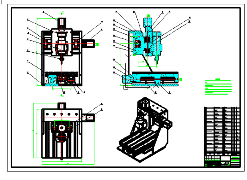 激光切割机结构设计三维SW2020带参+CAD+说明书