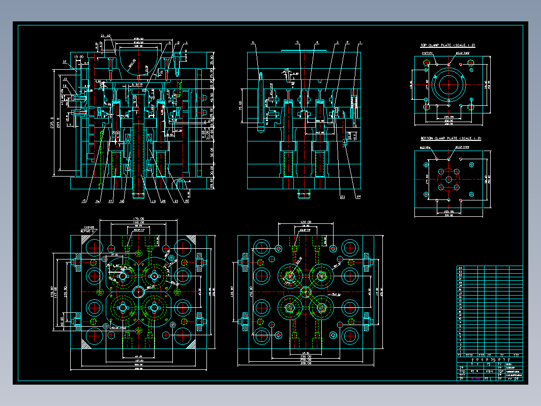 模具设计图-齿轮旋转取出芯4模具