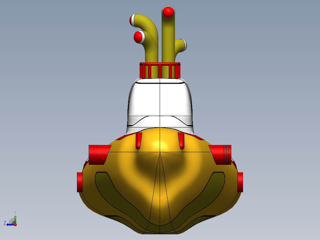 Yellow玩具小潜艇