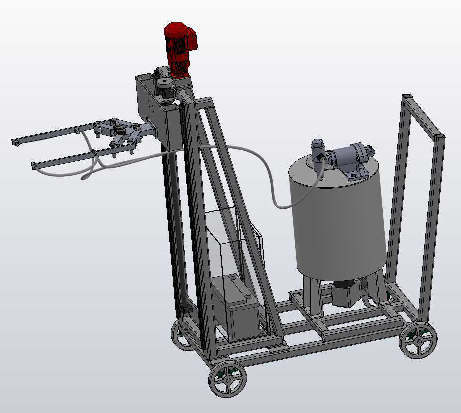 树干涂白机结构设计三维SW2015带参+CAD+说明