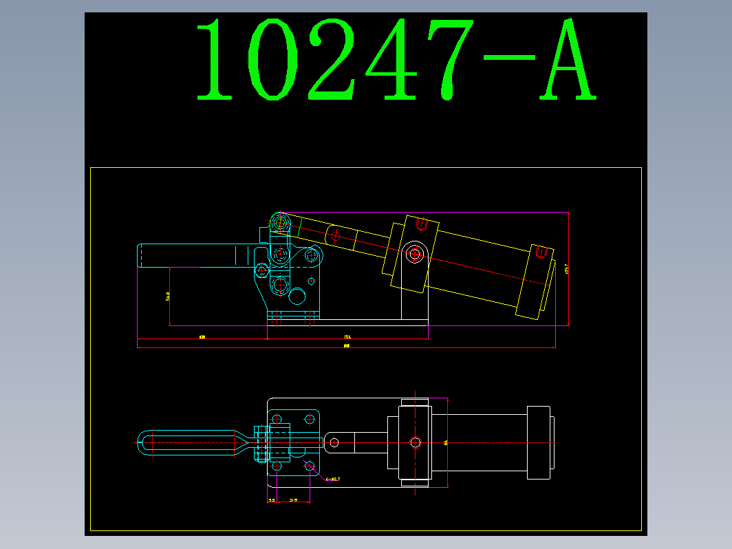 气动夹钳肘夹-q-10247-A