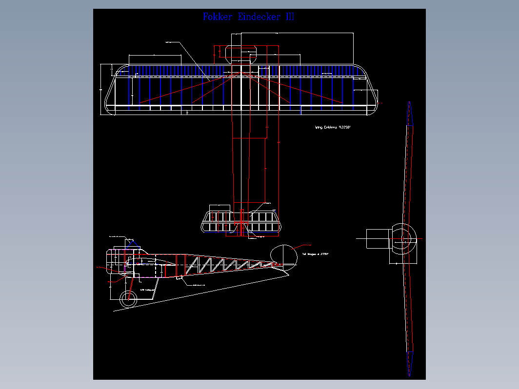 航模-Focker Eindecker 3