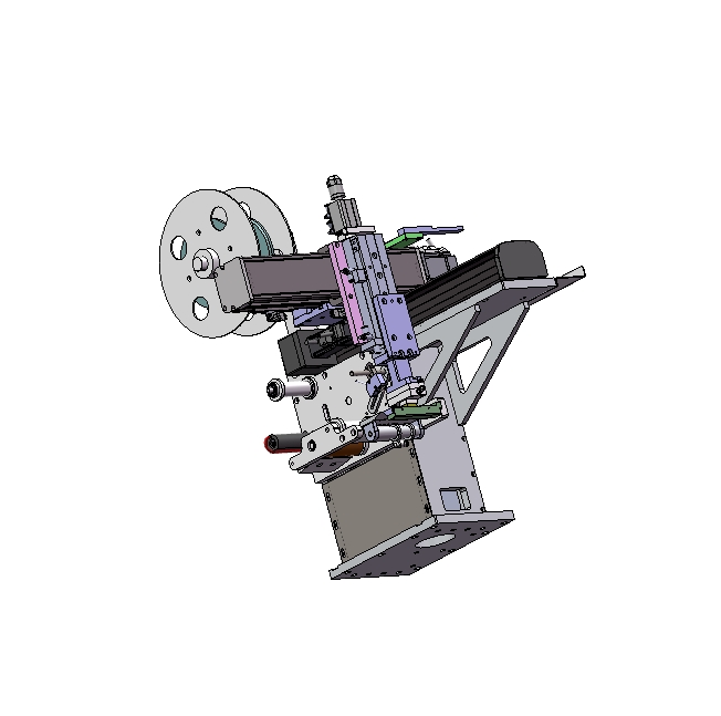 吸附式贴标头三维SW2016带参