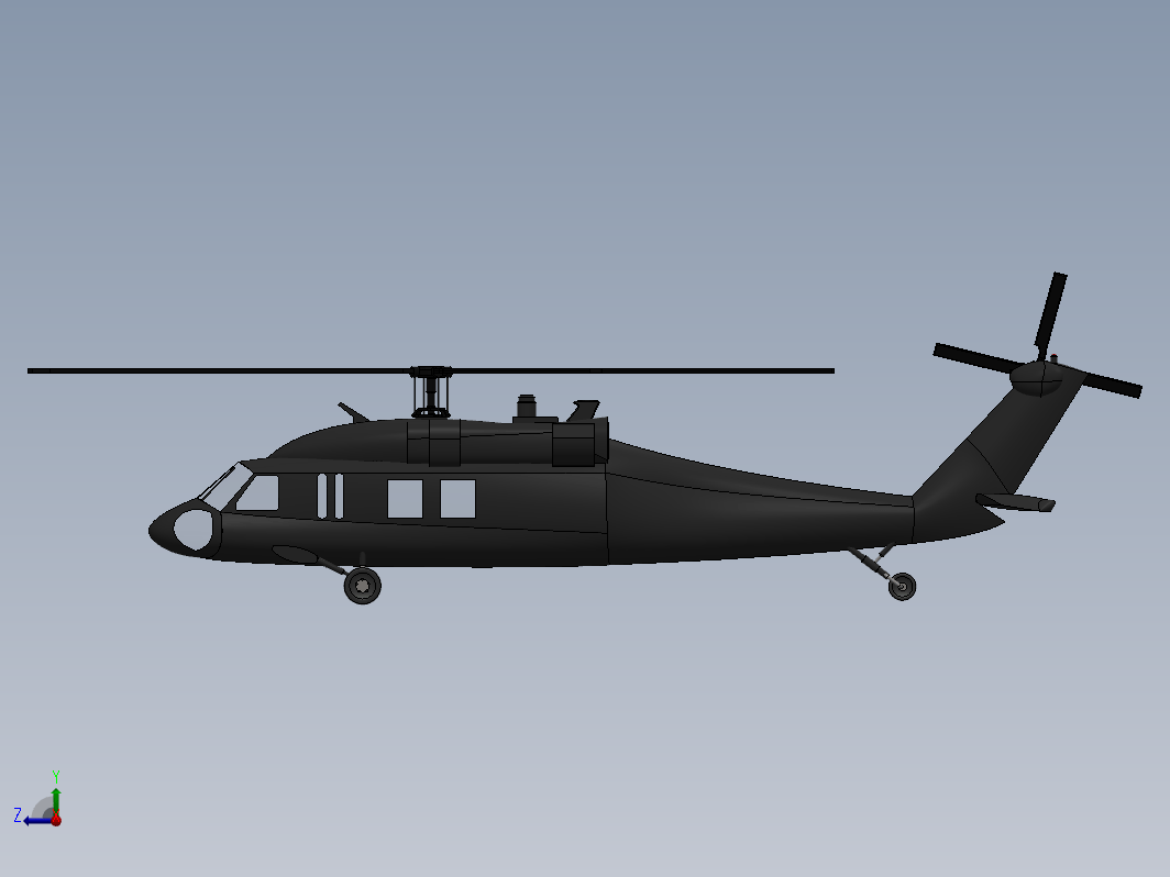 Sikorsky Blackhawk UH-60直升机