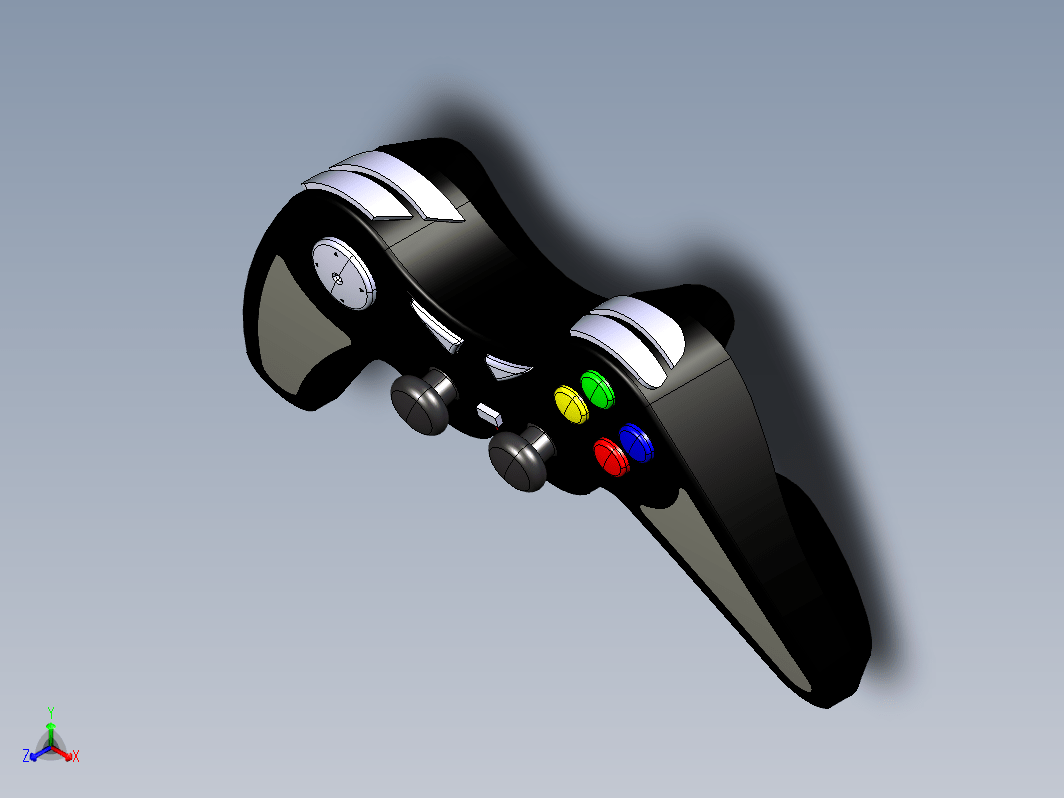 游戏手柄CATIA设计