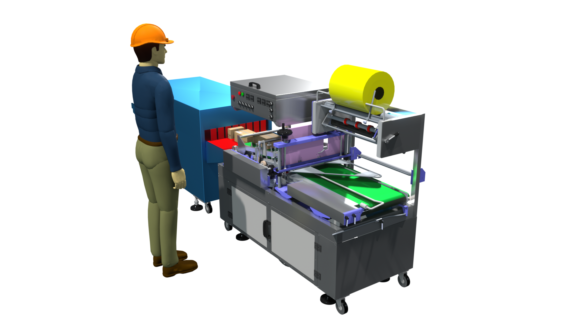 3D 工业收缩包装机