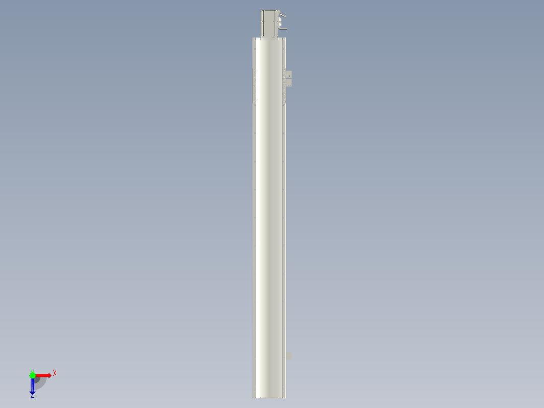 2019 新款120mm宽度双导轨单轴精密直线模组模型.120BS.L1000.400W.3D