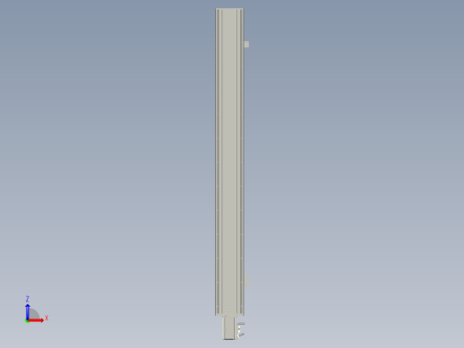 2019 新款120mm宽度双导轨单轴精密直线模组模型.120BS.L1000.400W.3D缩略图