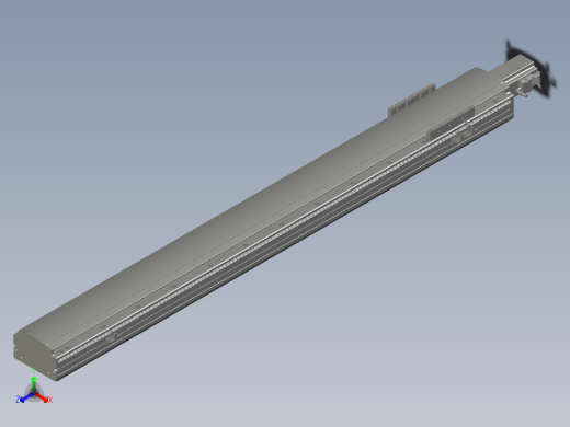 2019 新款120mm宽度双导轨单轴精密直线模组模型.120BS.L1000.400W.3D缩略图