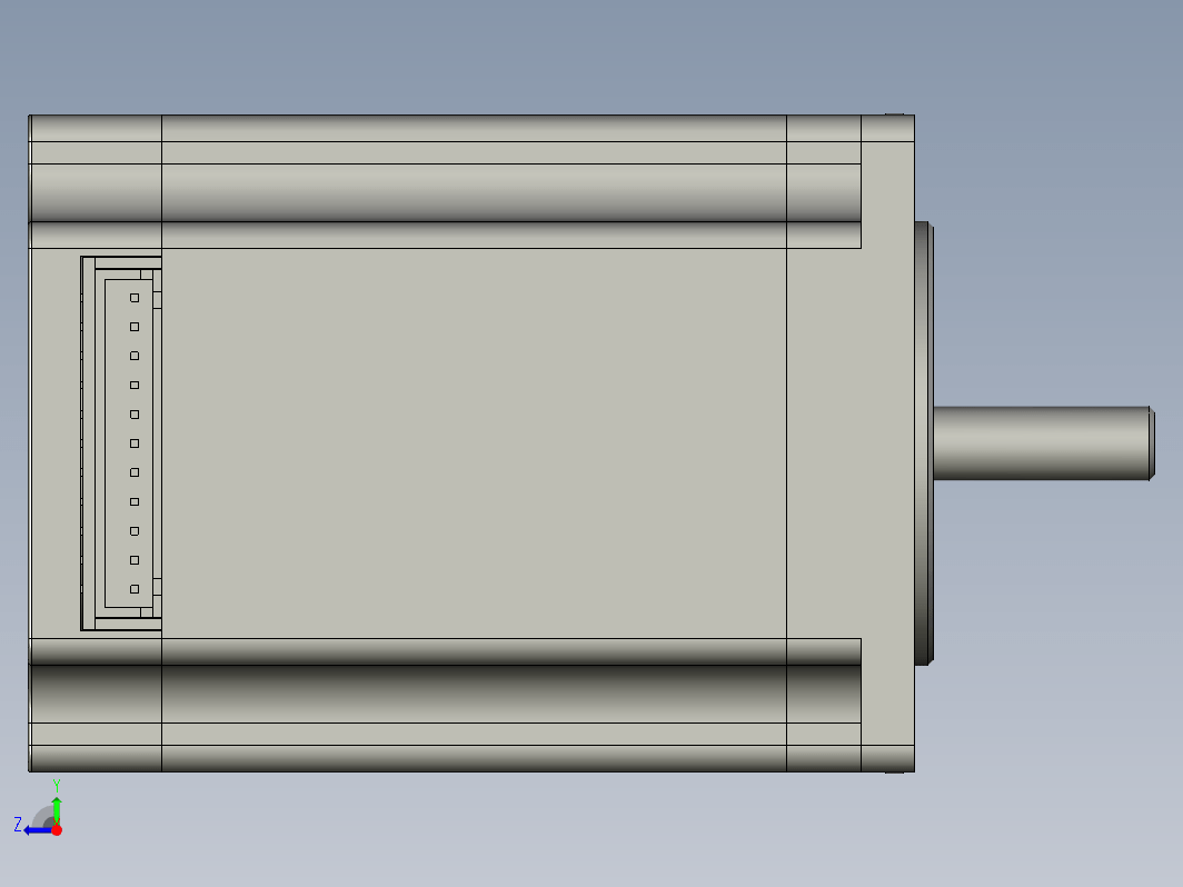 YK57HB76-03A  57mm两相步进电机（3D）