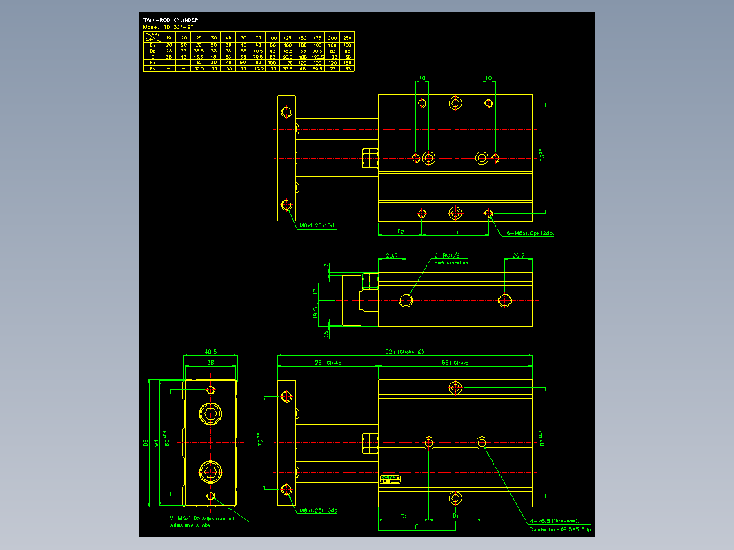 气缸 TD32