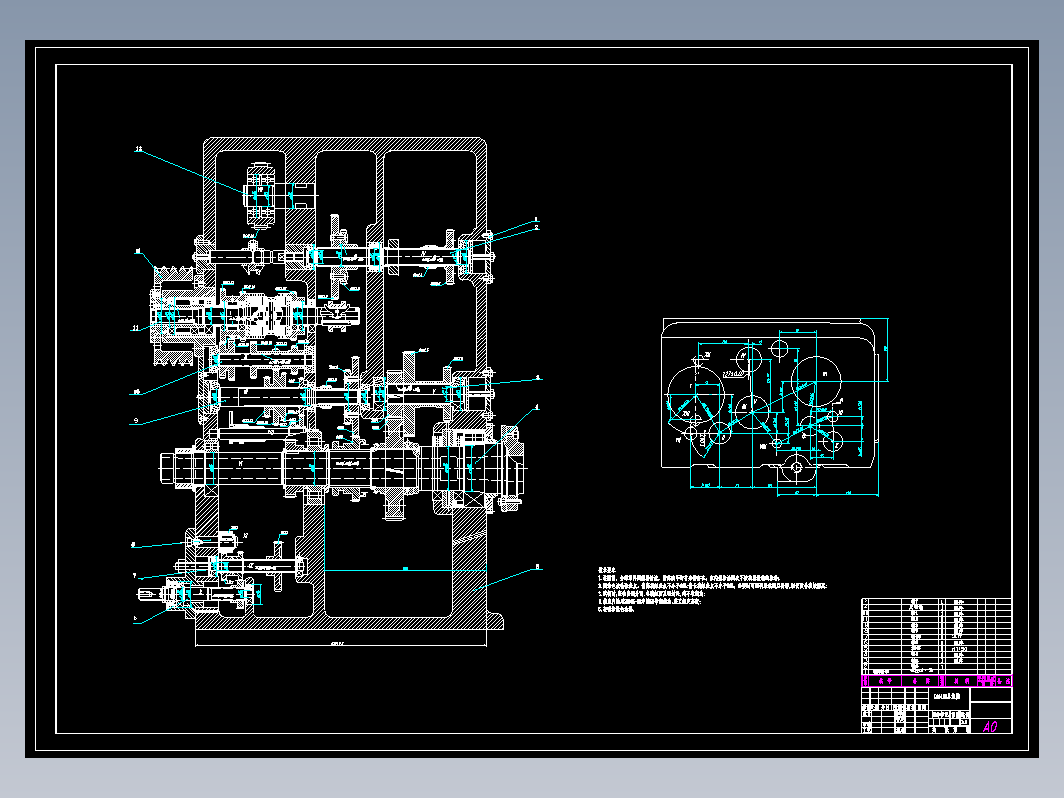 CA6140车床主轴箱设计CAD图纸+说明书