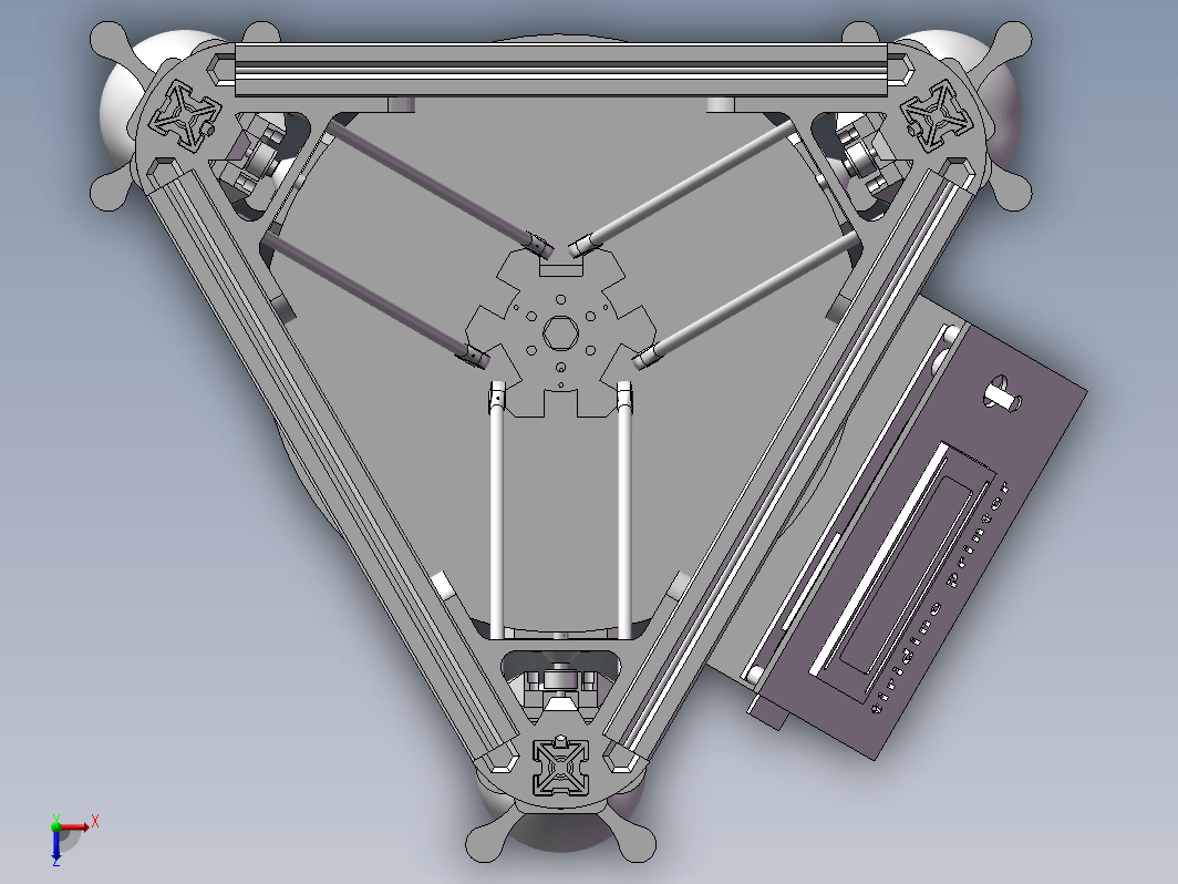 喷涂式3D打印机设计模型