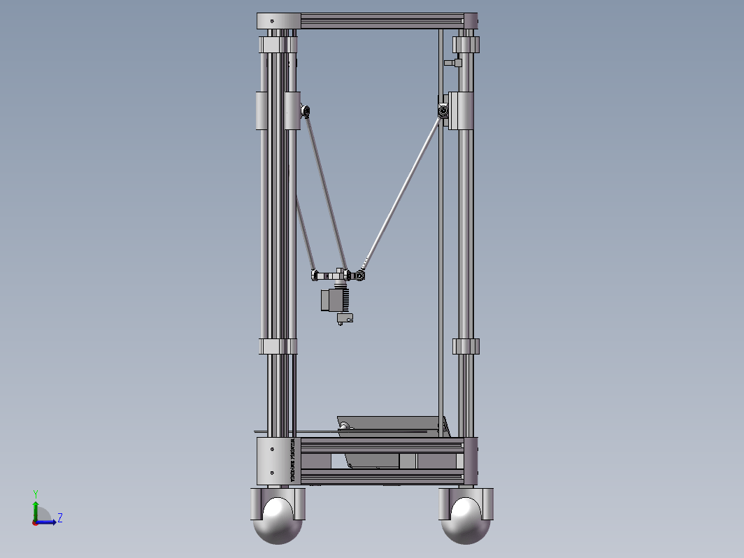 喷涂式3D打印机设计模型