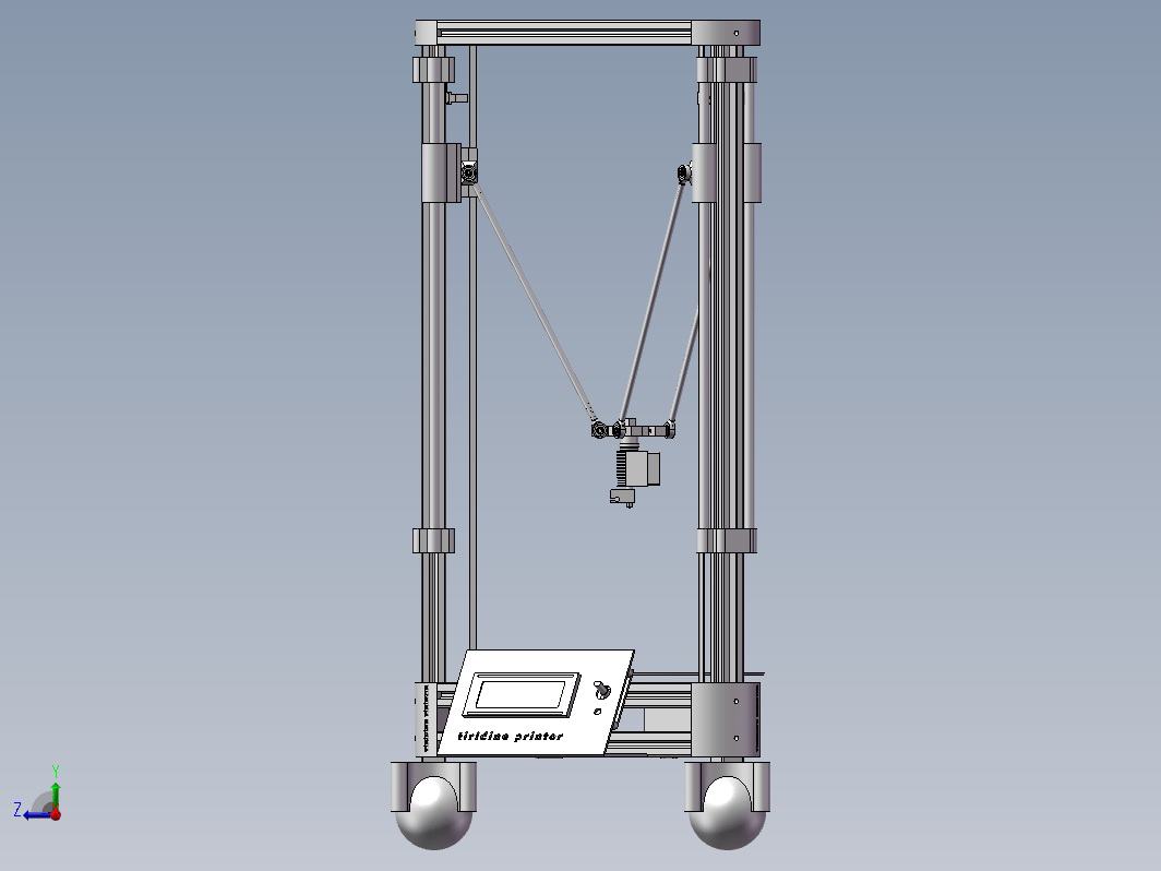 喷涂式3D打印机设计模型