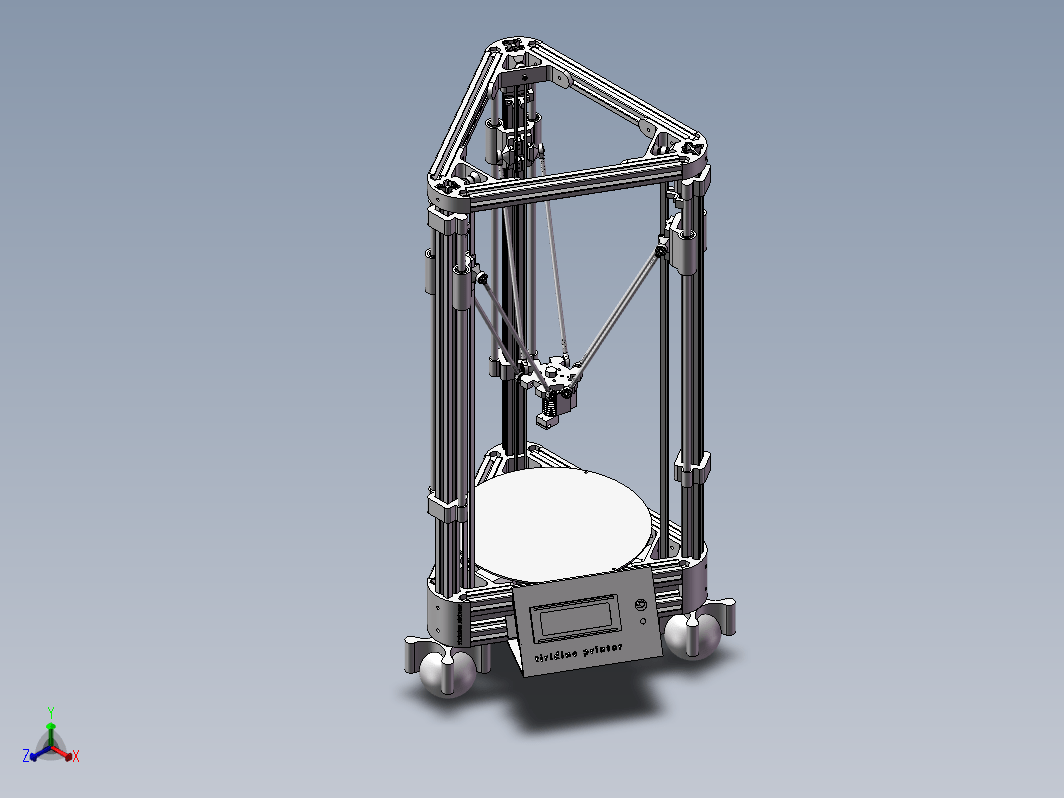 喷涂式3D打印机设计模型