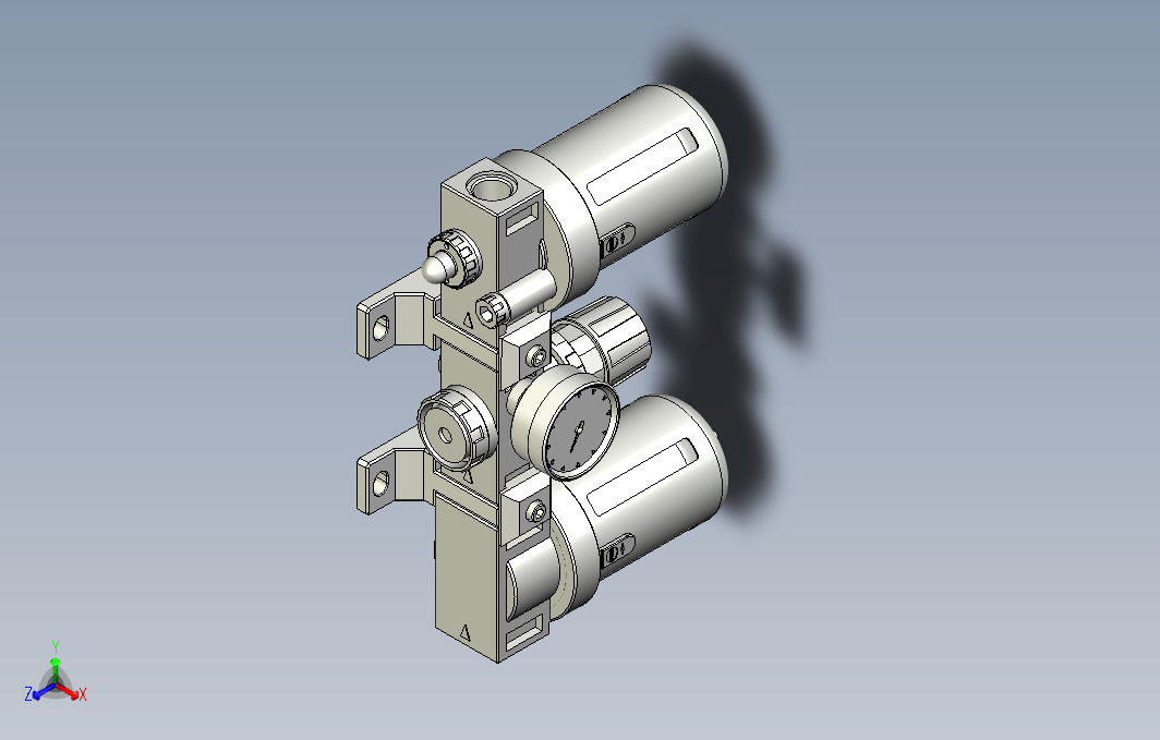 气源处理元件三点式组合3D-CC-400-S-F1系列