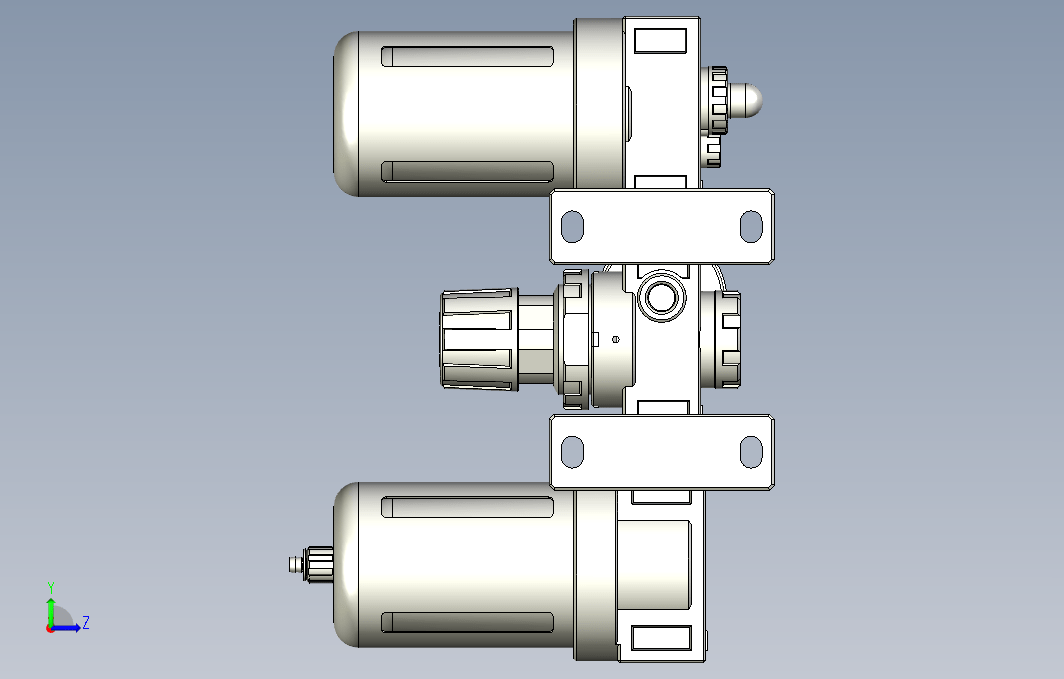 气源处理元件三点式组合3D-CC-400-S-F1系列